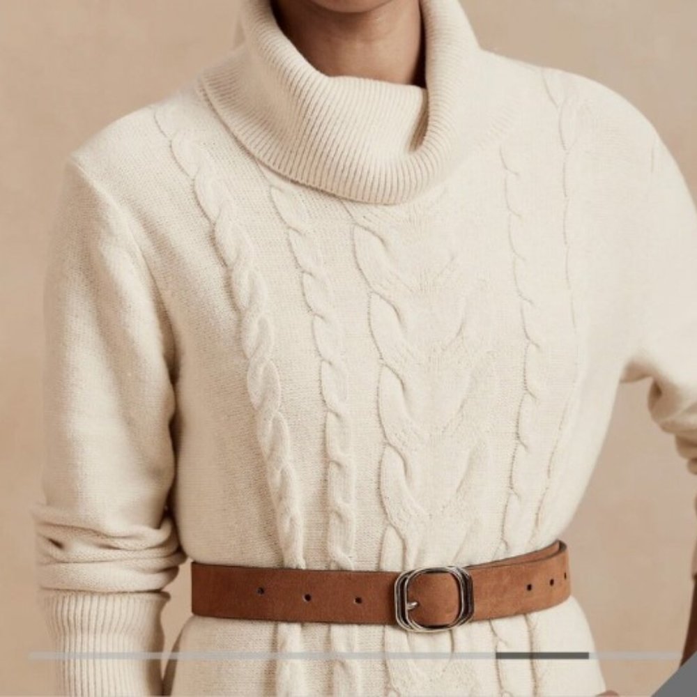 Banana Republic Ivory Sweater Dress, sz. Small
